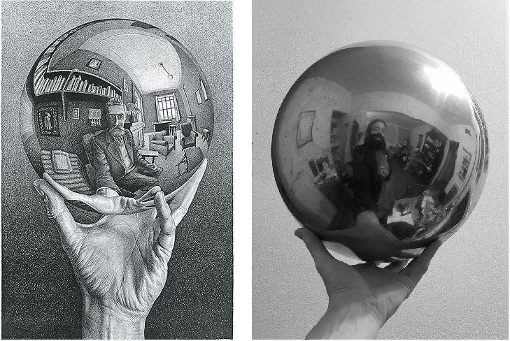 "Hand with Reflecting Sphere"